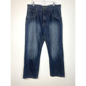 Southpole Flap Pocket Baggy Jeans Size 38x30 Blue Denim Wide Leg Skater Grunge